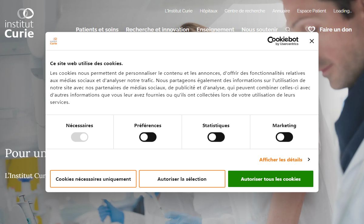 Institut Curie - Centre de recherche et traitement du cancer en France