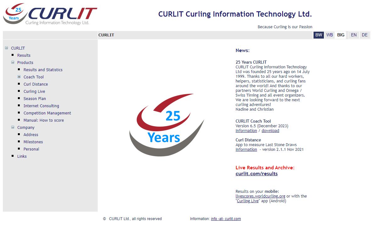CURLIT Curling Information Technology Ltd.