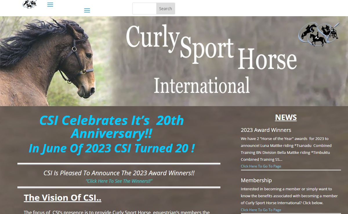 Curly Sport Horse International | Curly Sport Horses