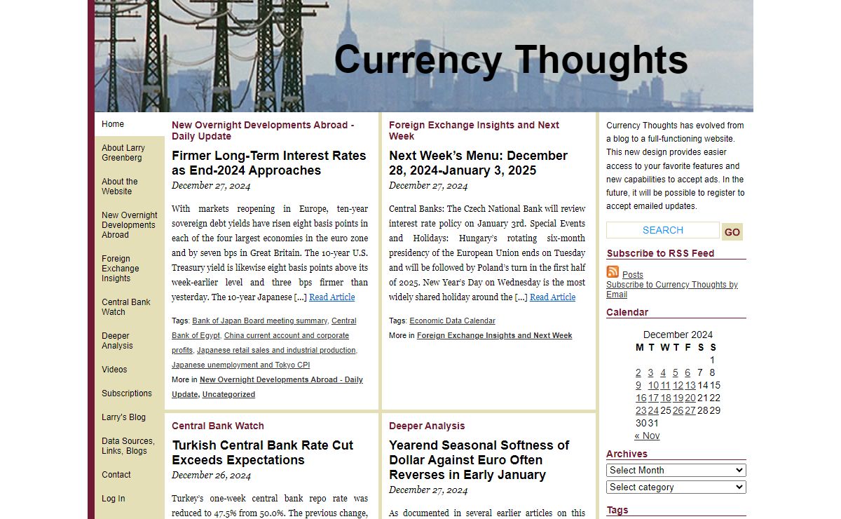 Currency Thoughts