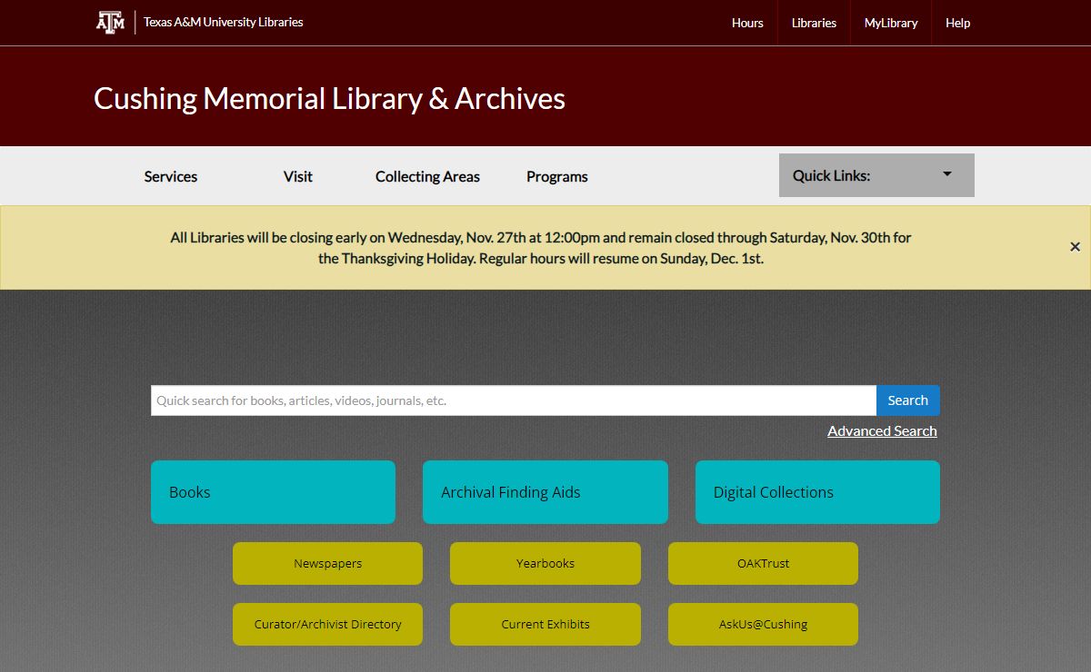 Cushing Memorial Library & Archives