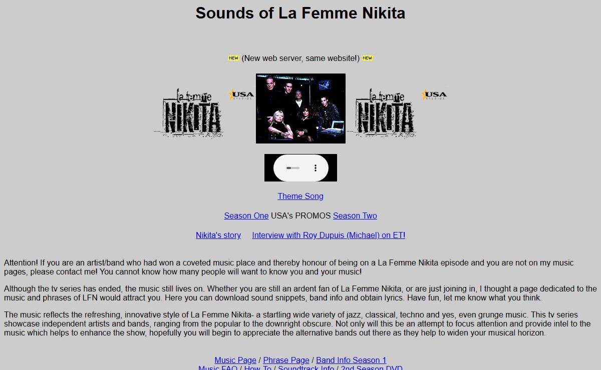 Sounds of La Femme Nikita