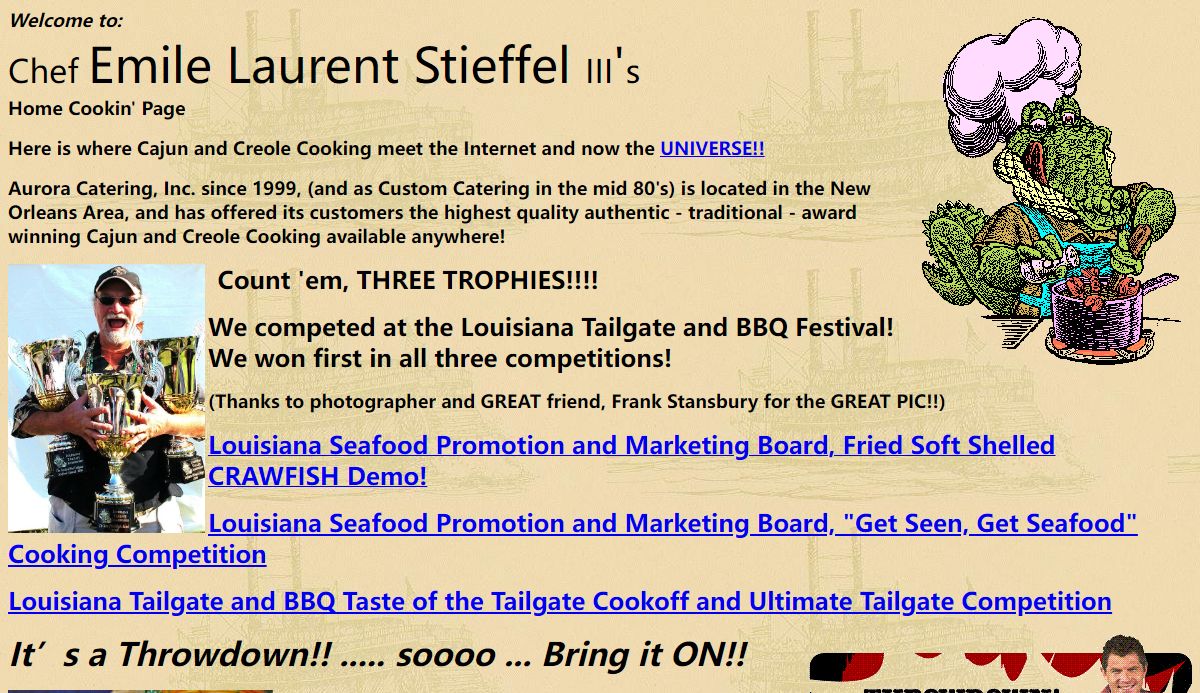 Aurora Catering's Home Cookin' Page