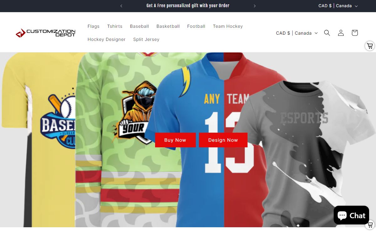 Customization Depot - Makes Hockey, Football, Basketball Team Jerseys