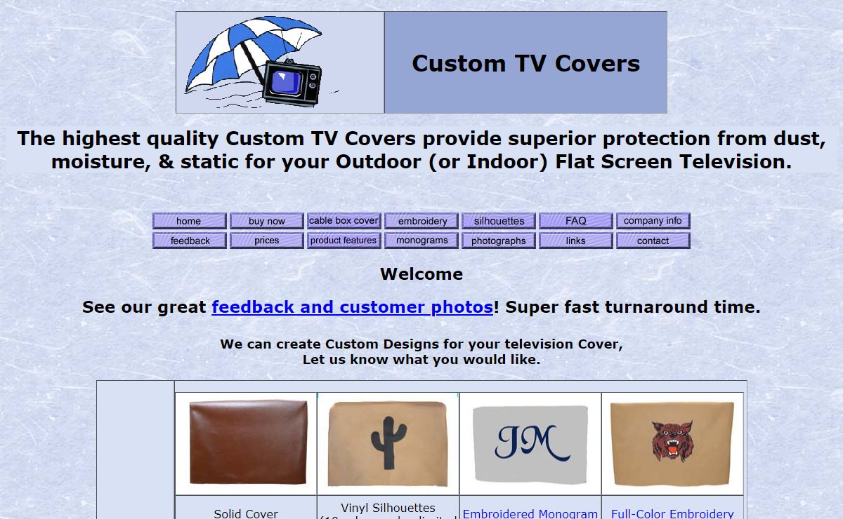 Custom Outdoor TV Covers-Fastest Custom Cover Shipping