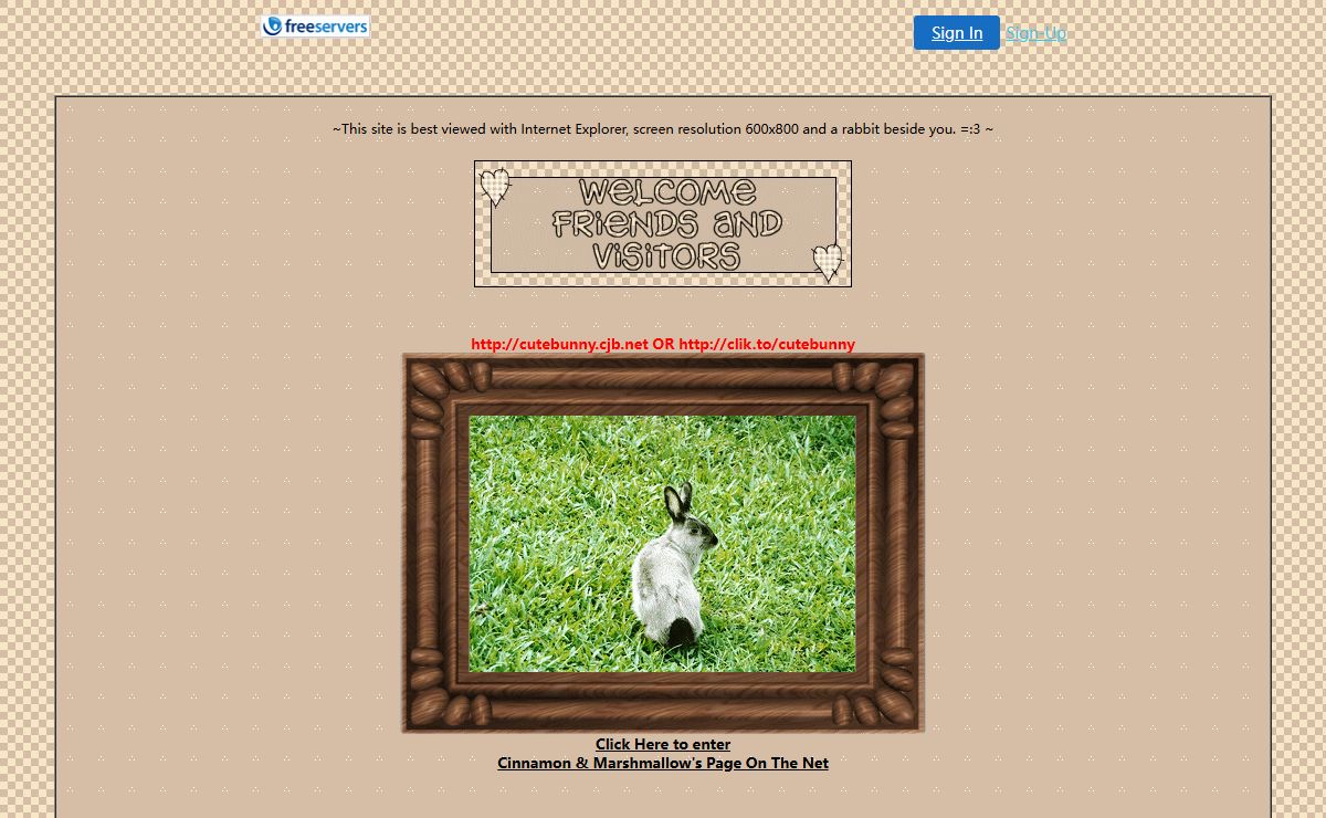 Cinnamon & Marshmallow's Page On The Net