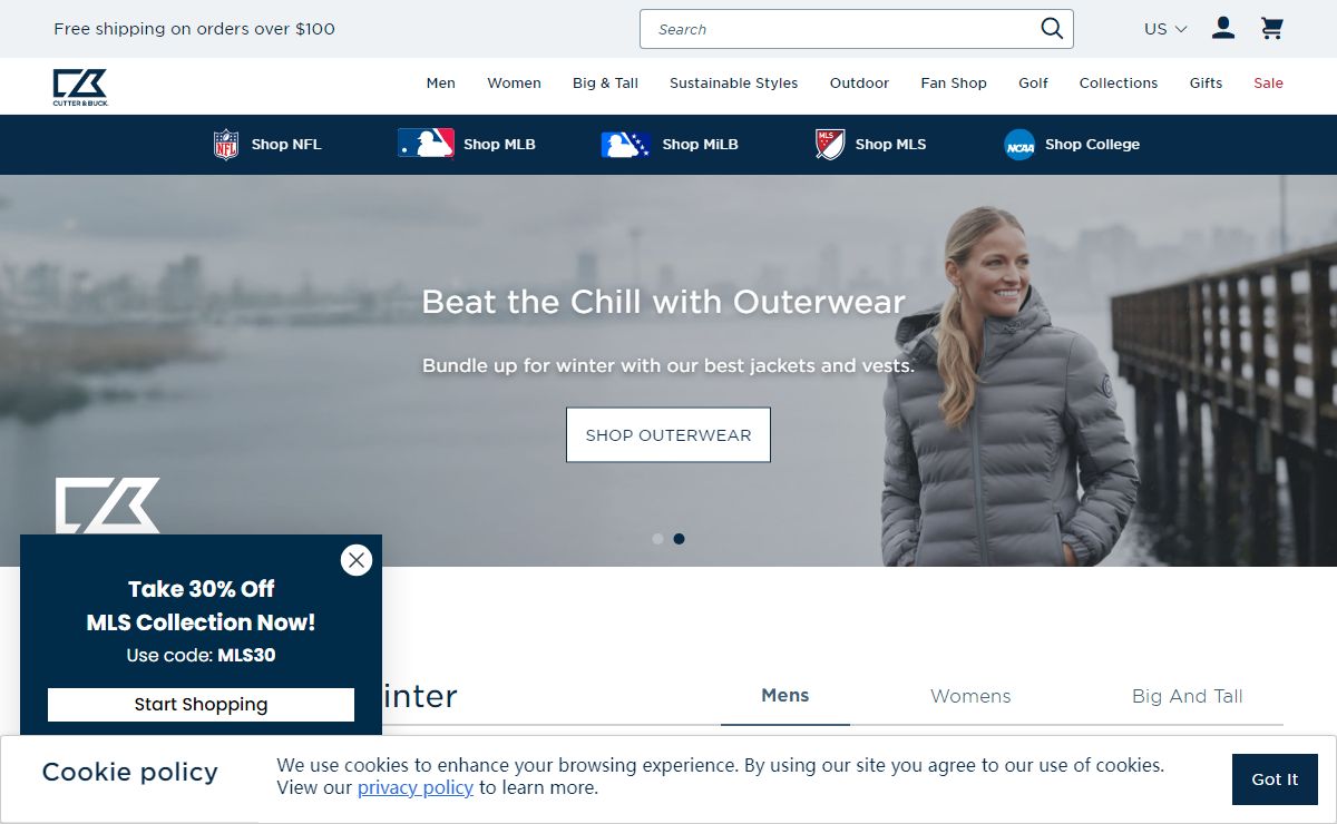 Sleek, Sustainable Apparel, Sportswear & Golf Attire for Men, Women and Big & Tall - Cutter & Buck