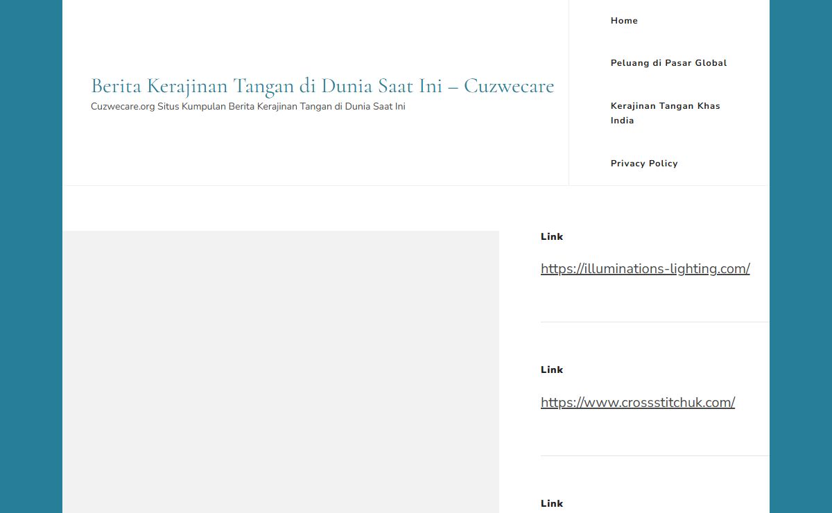 Berita Kerajinan Tangan di Dunia Saat Ini - Cuzwecare