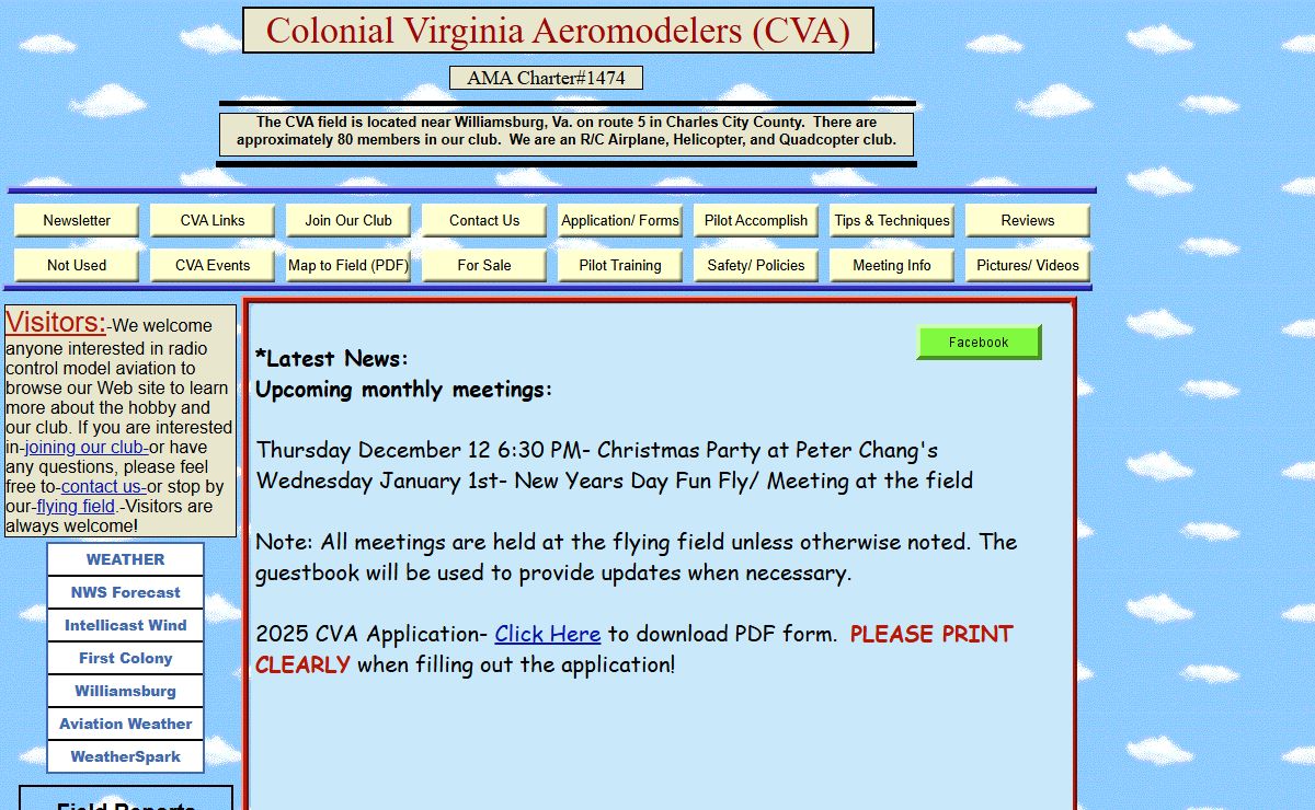 CVA Web Page
