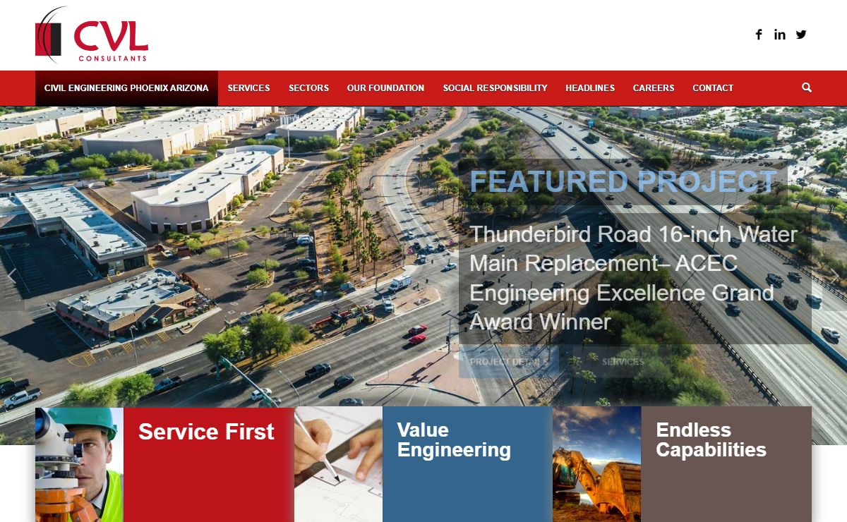 Civil Engineering Phoenix Arizona | CVL Consultants | Coe & Van Loo