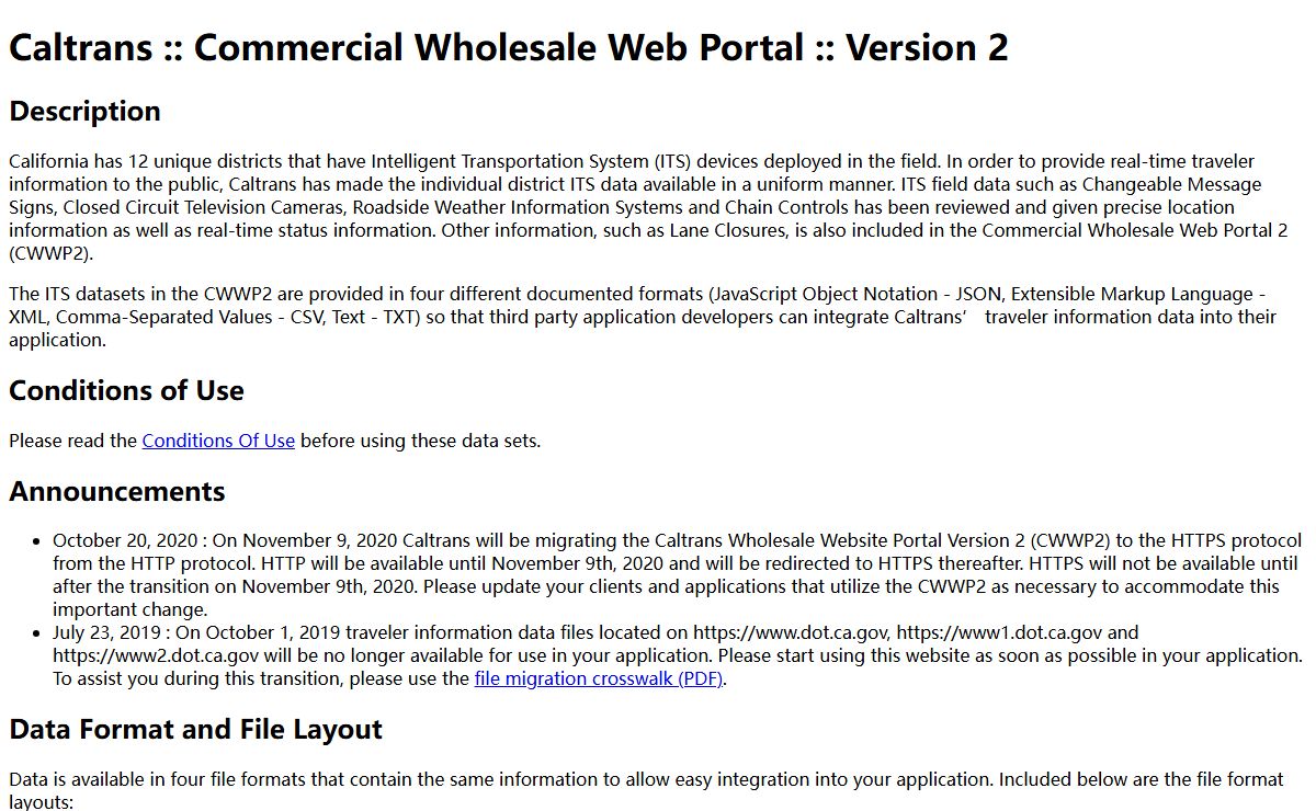 Caltrans :: Commercial Wholesale Web Portal :: Version 2