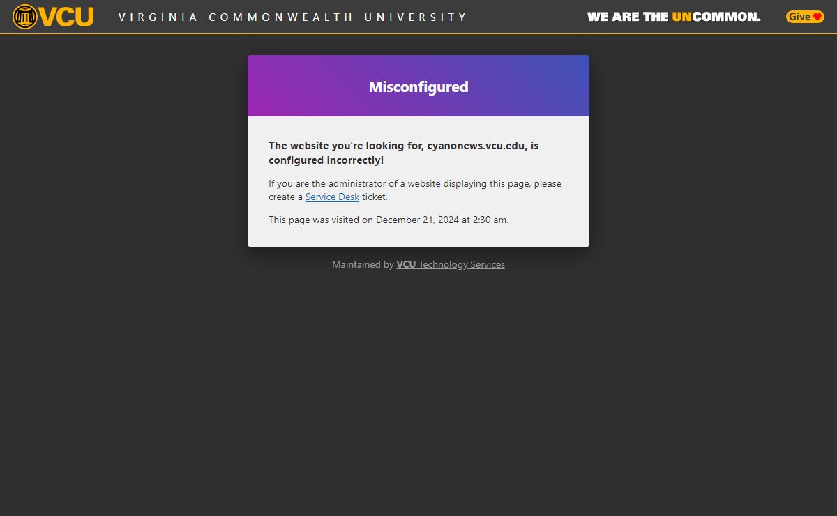 Redirect - Virginia Commonwealth University