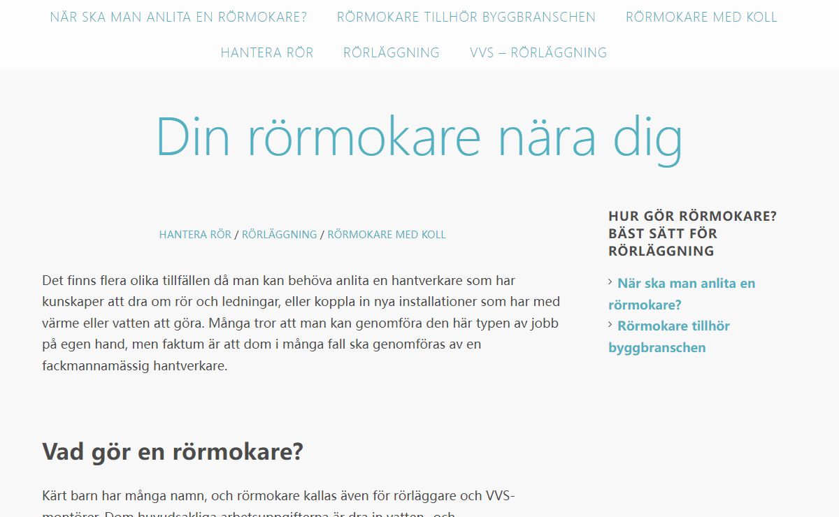 Din rörmokare nära dig