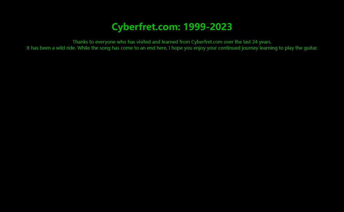 Cyberfret.com: 1999-2023