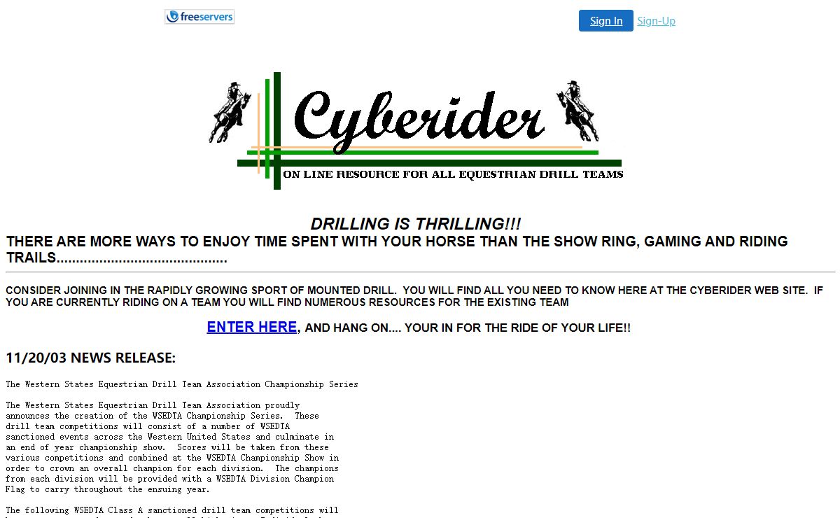 Cyberider Mounted Drill Team