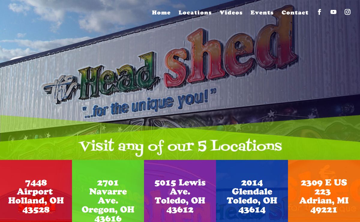 The Head Shed | Head Shop with 4 Locations in Toledo, Holland, Adrian
