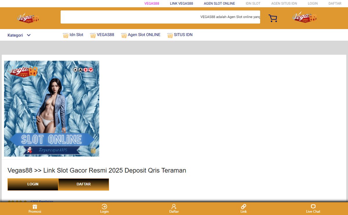 Vegas88 >> Link Slot Gacor Resmi 2025 Deposit Qris Teraman