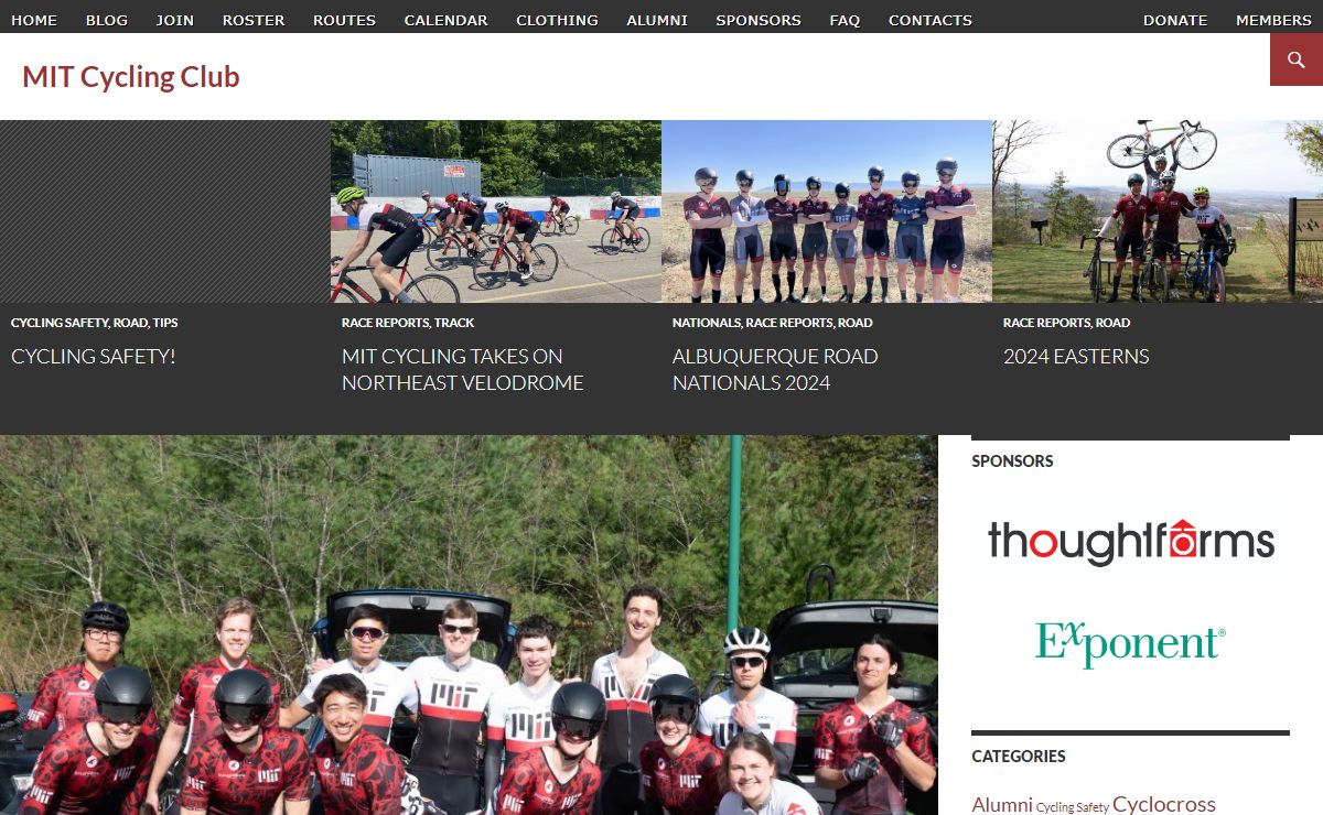 MIT Cycling Club | Welcome