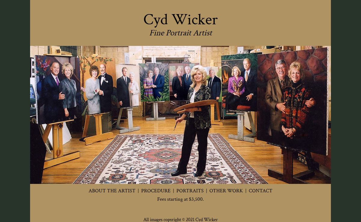Cyd Wicker - Fine Portrait Artist