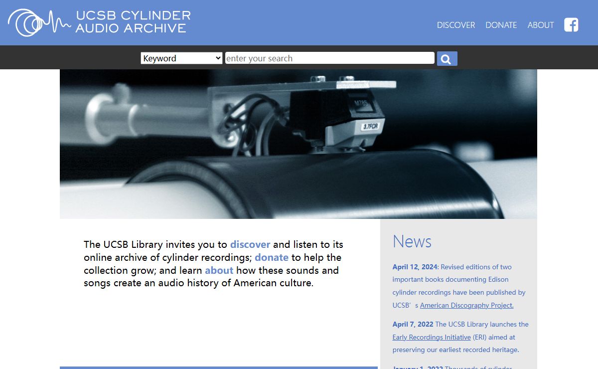 Index | UCSB Cylinder Audio Archive