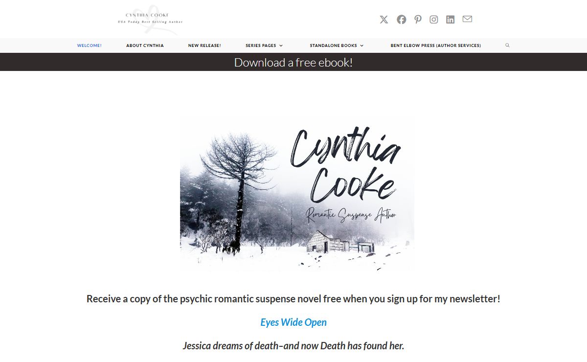 Download a free ebook! - Cynthia Cooke ~ USA Today Bestselling Author