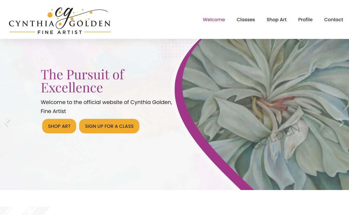 Welcome | Official Site of Cynthia Golden, Fine Artist