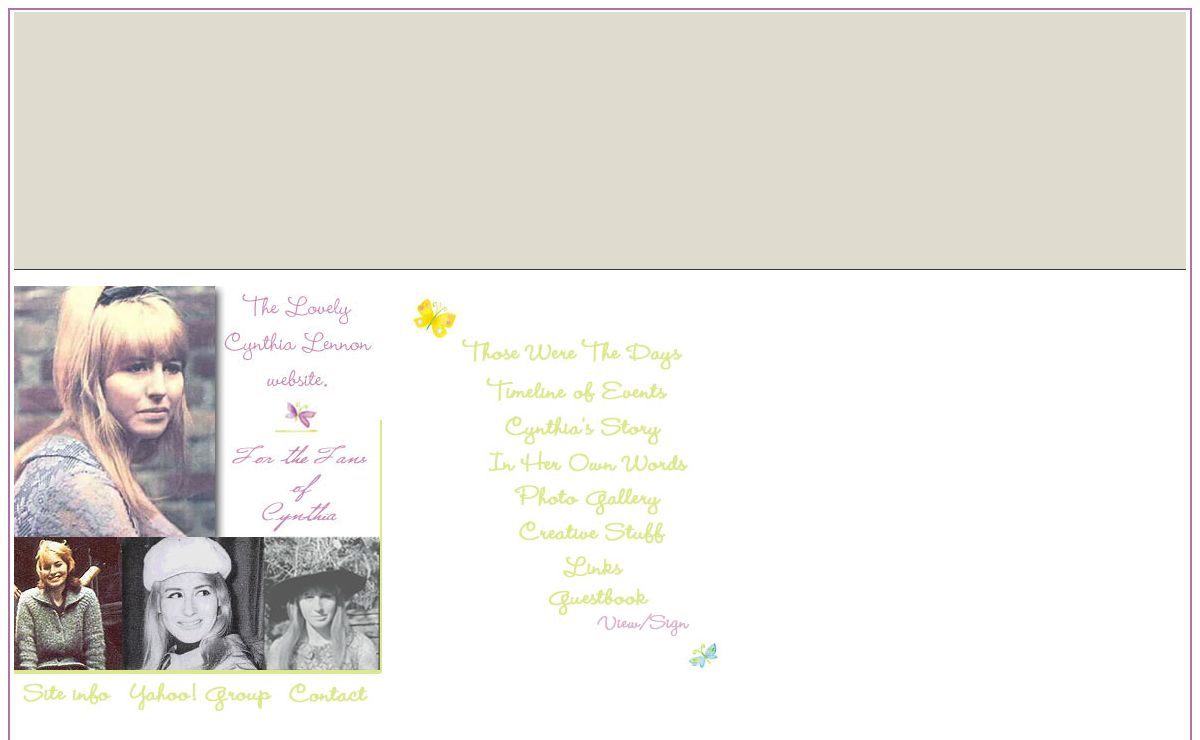 The Lovely Cynthia Lennon Site! -For the fans of Cynthia Lennon...