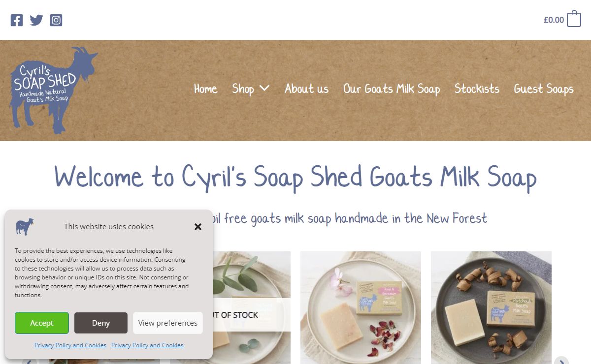 Goat milk soap | Cyril's Soap Shed
