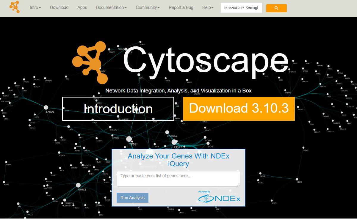 Cytoscape: An Open Source Platform for Complex Network Analysis and Visualization