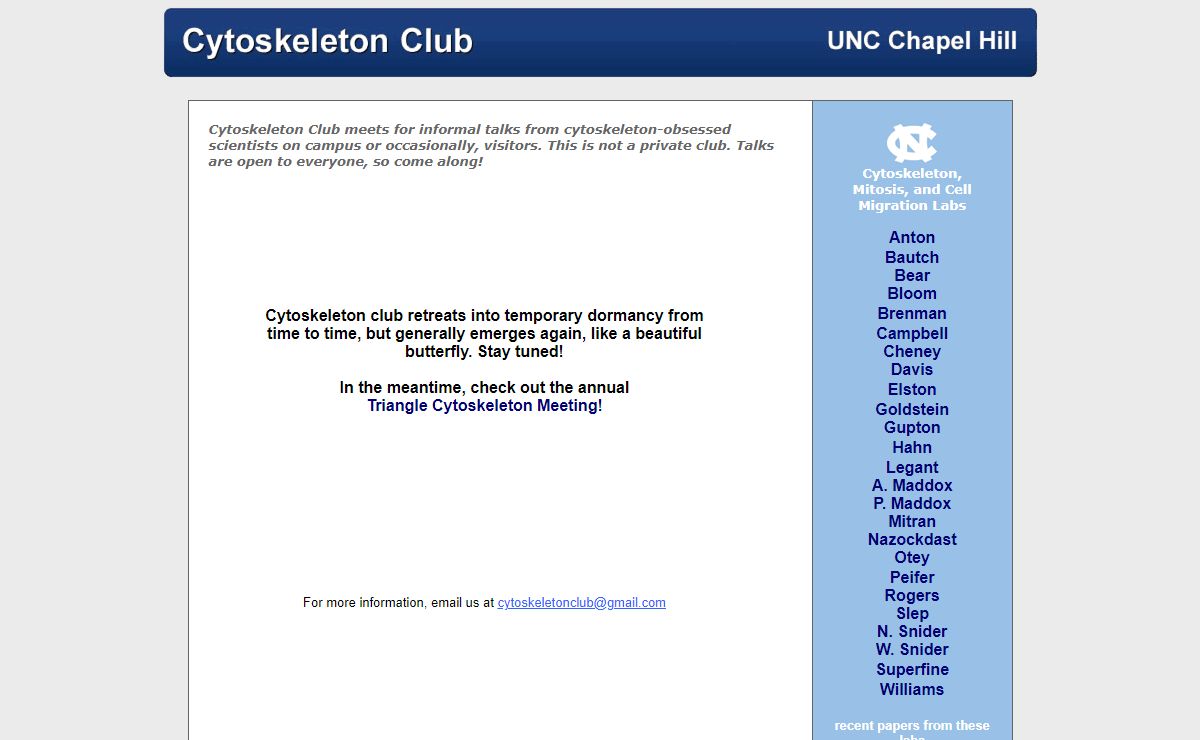 Cytoskeleton - UNC Chapel Hill