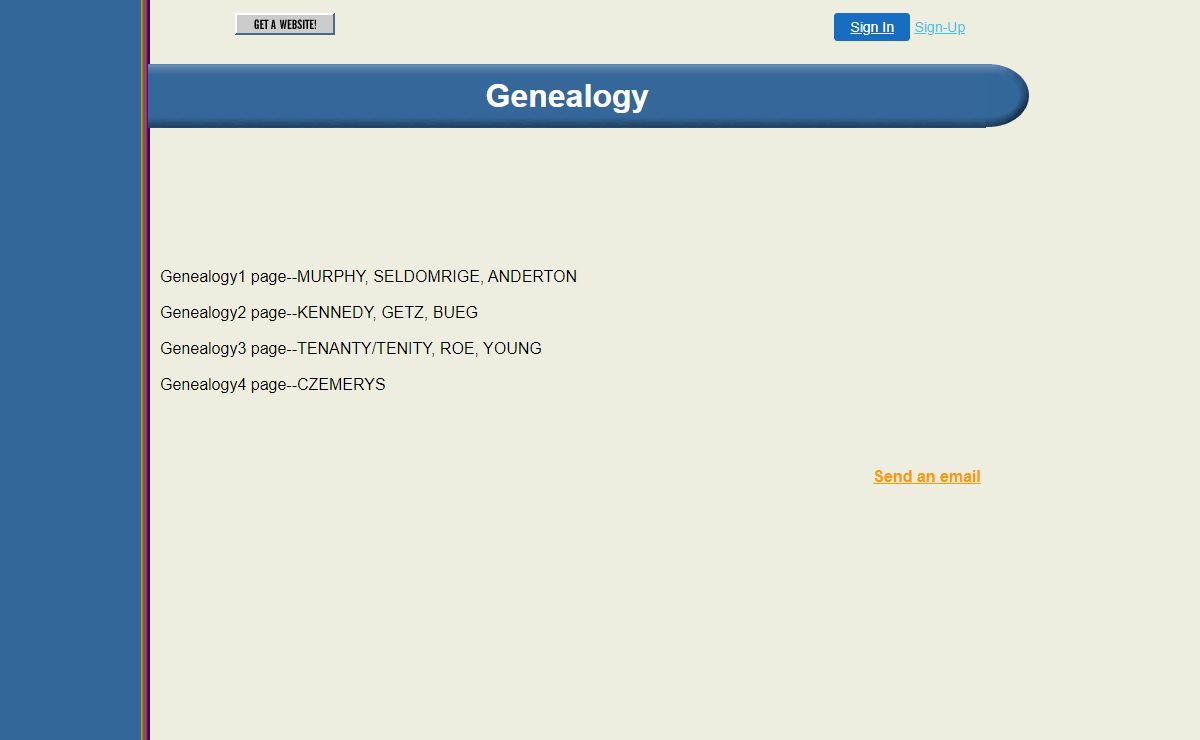 Family Web Page