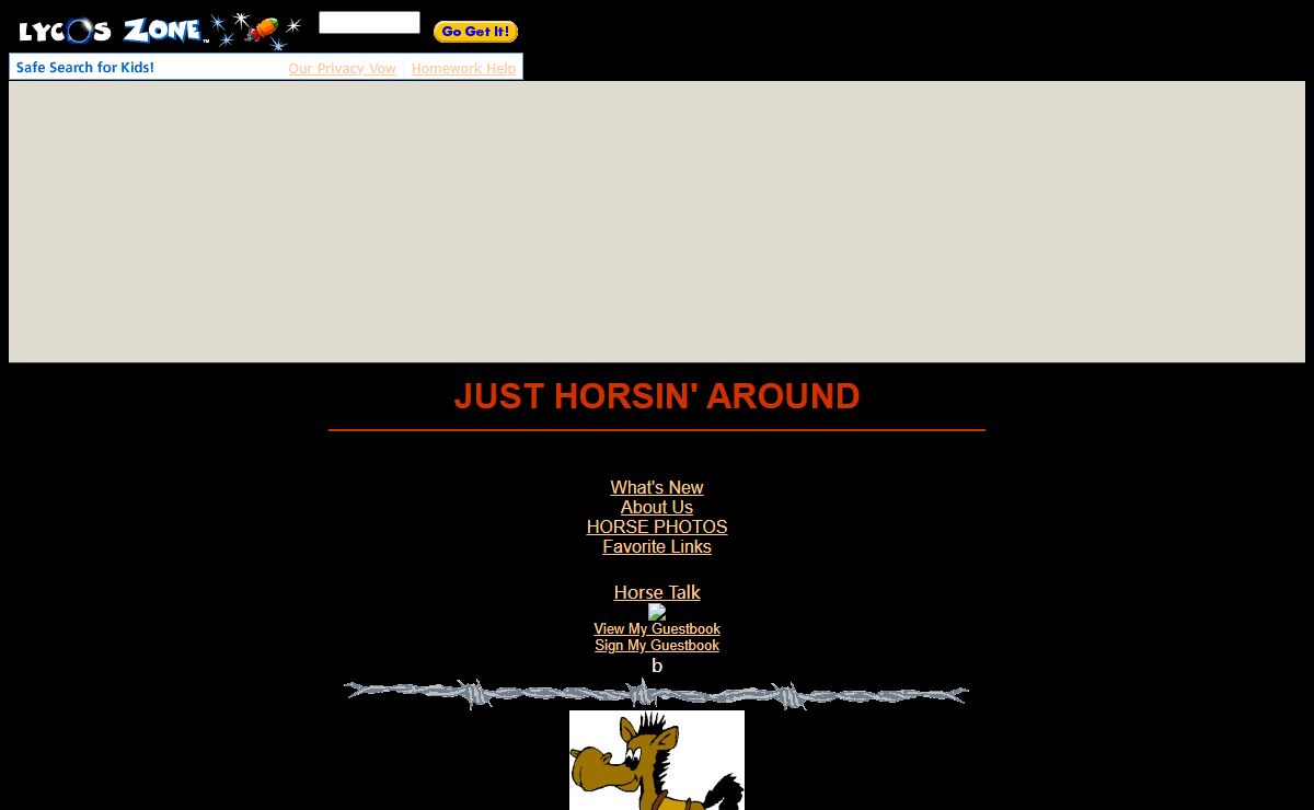 JUST HORSIN' AROUND