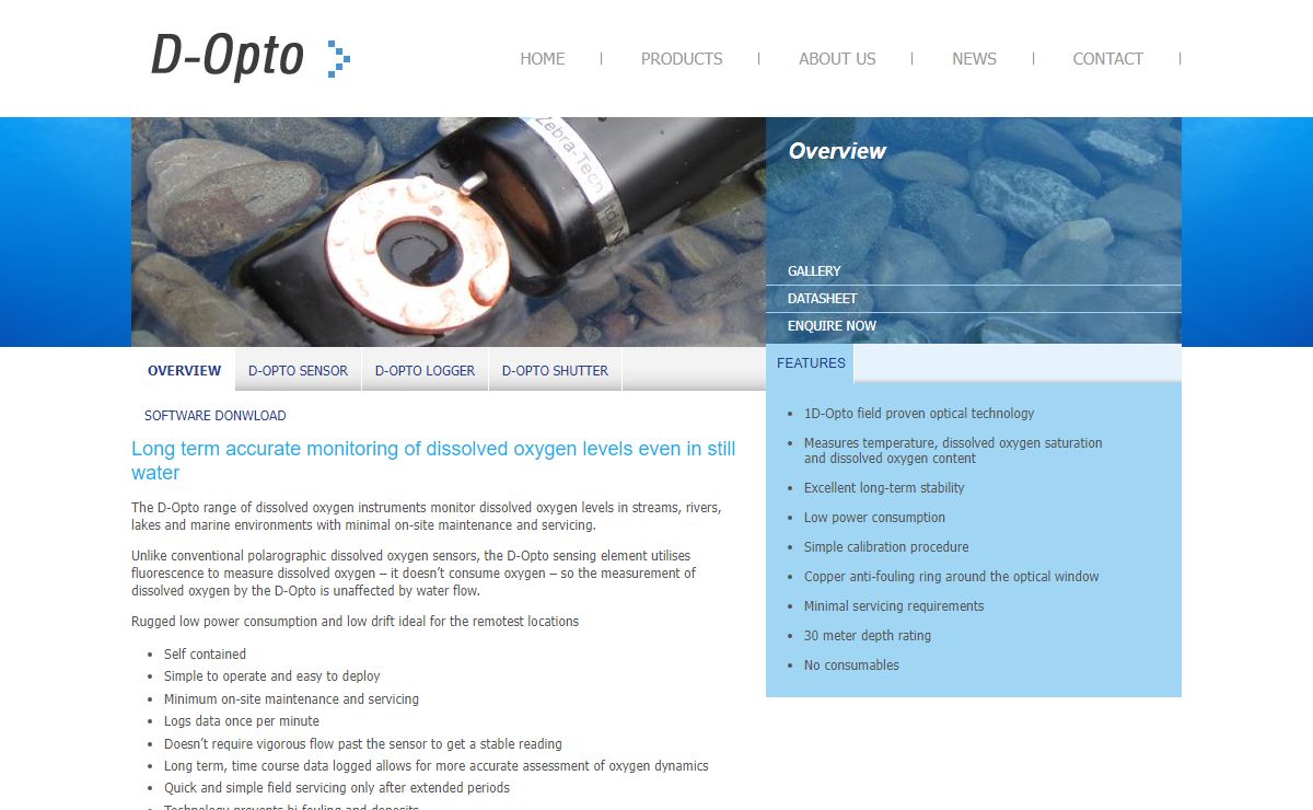 D-OPTO – Optical DO (Dissolved Oxygen) Sensors