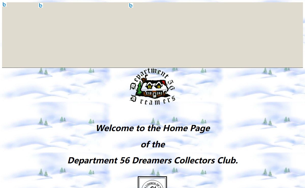 Department 56 Dreamers Home Page