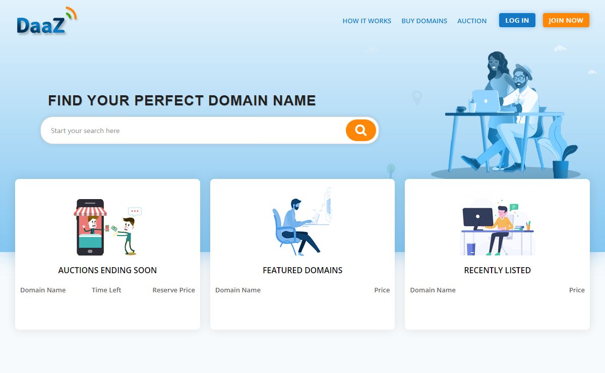 Daaz: #1 Domain Marketplace to Buy Domains, Sell Domains
