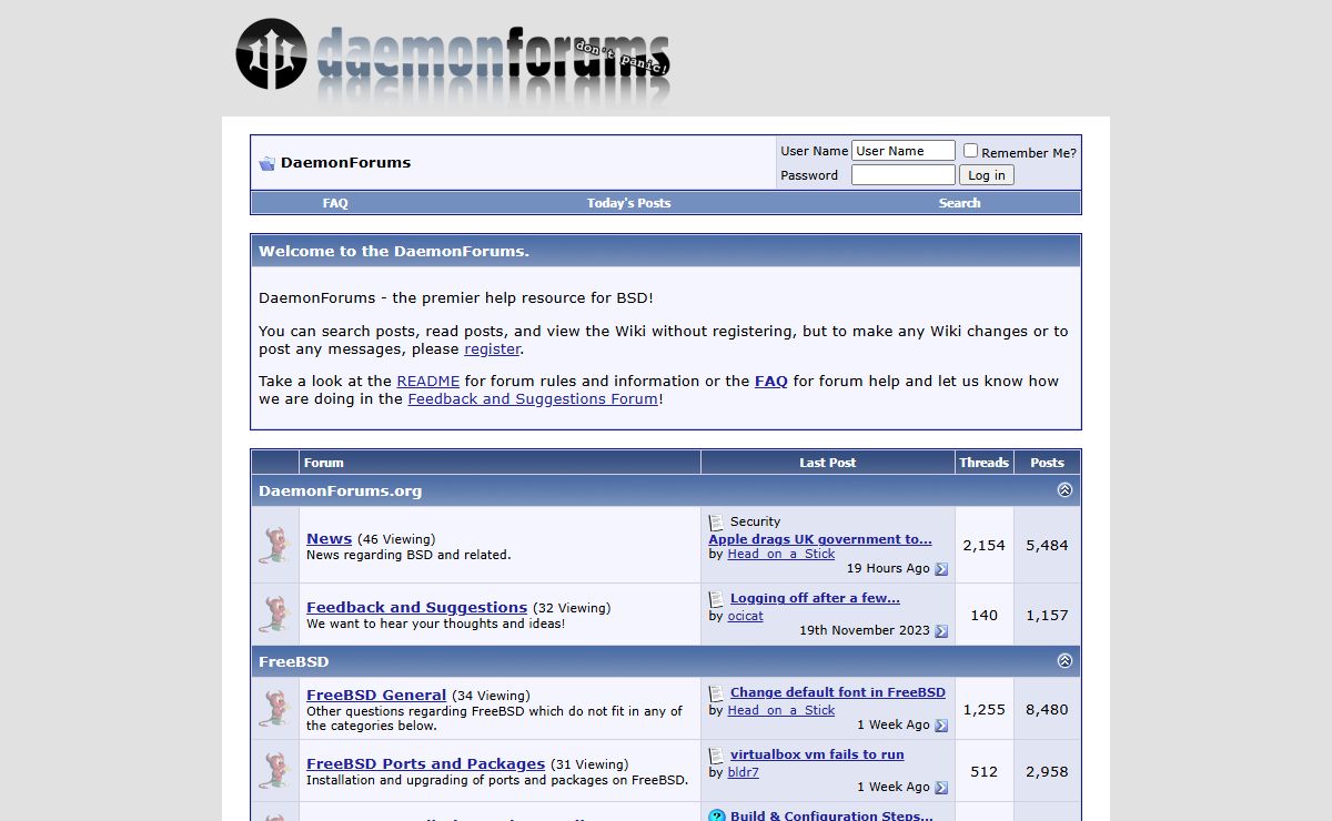 DaemonForums - BSD forum