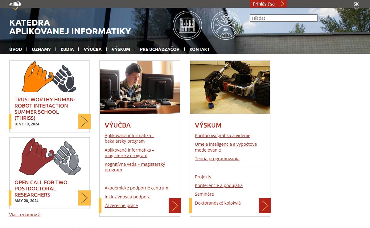 Katedra aplikovanej informatiky - DAI