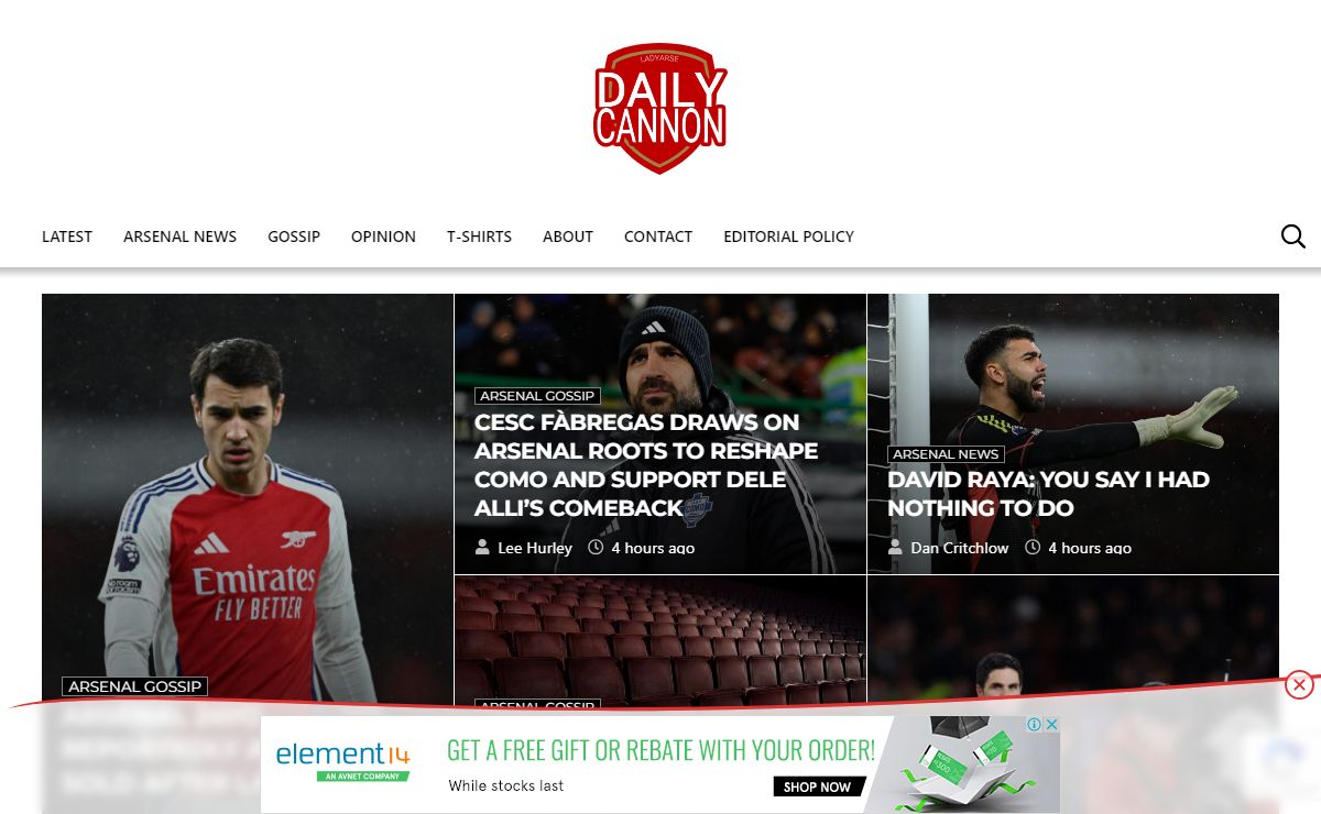 Arsenal Football Club Covered Differently