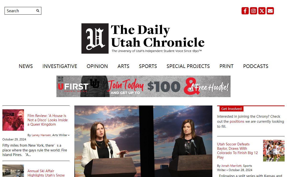 The Daily Utah Chronicle - The University of Utah's Independent Student Voice