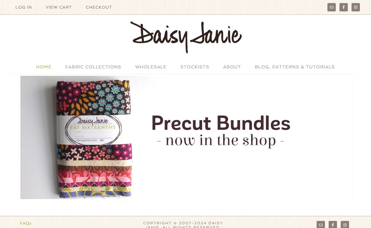 Daisy Janie – organic fabrics for hobby & home