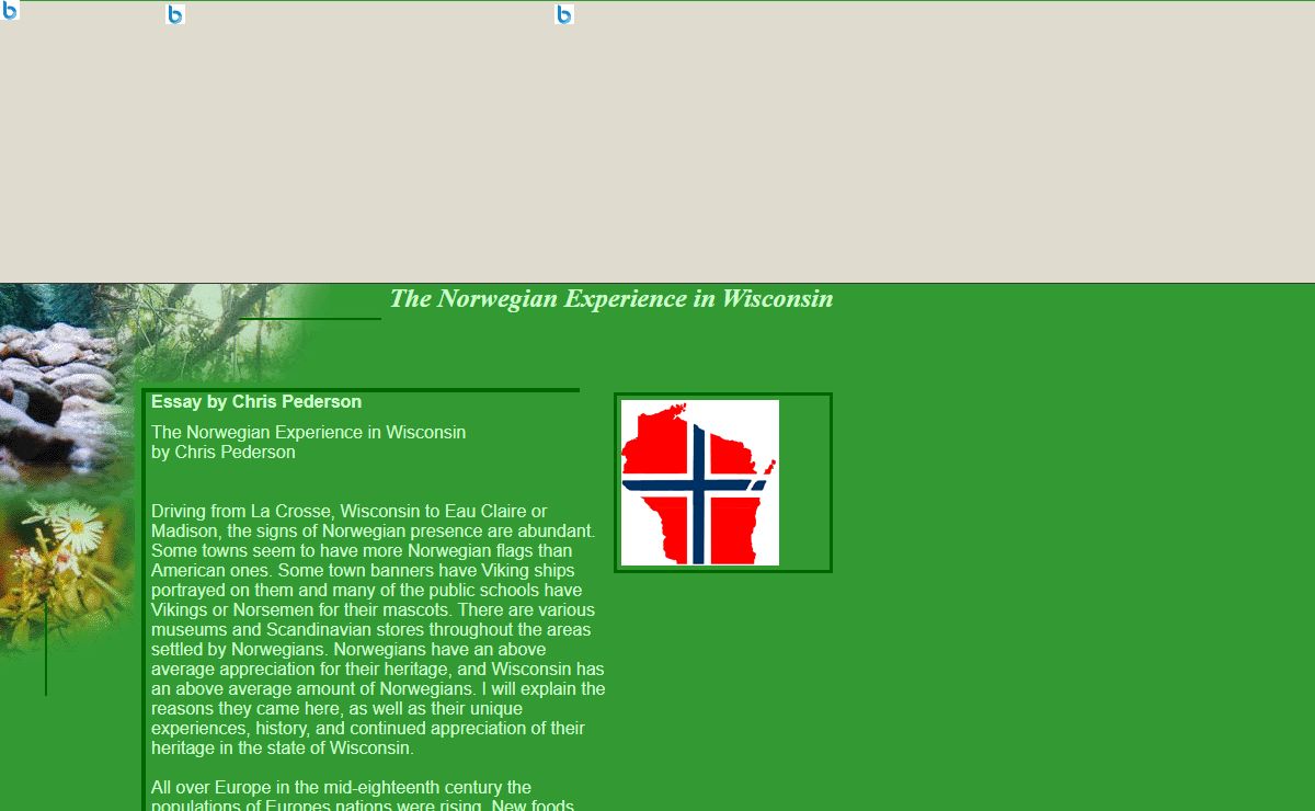 The Norwegian Experience in Wisconsin