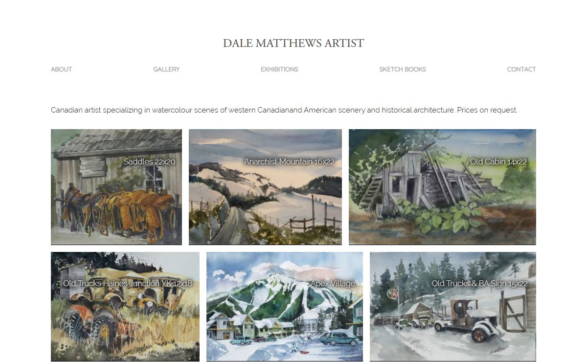 Dale Matthews Artist – Watercolours and art by Dale Matthews