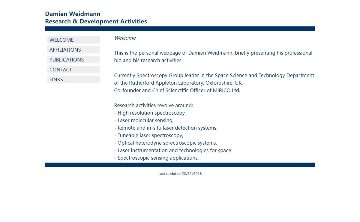 Damien Weidmann R&D activities