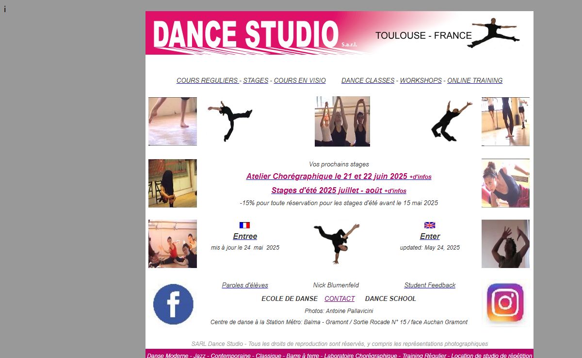 Dance Studio Toulouse France, cours et stages de danse