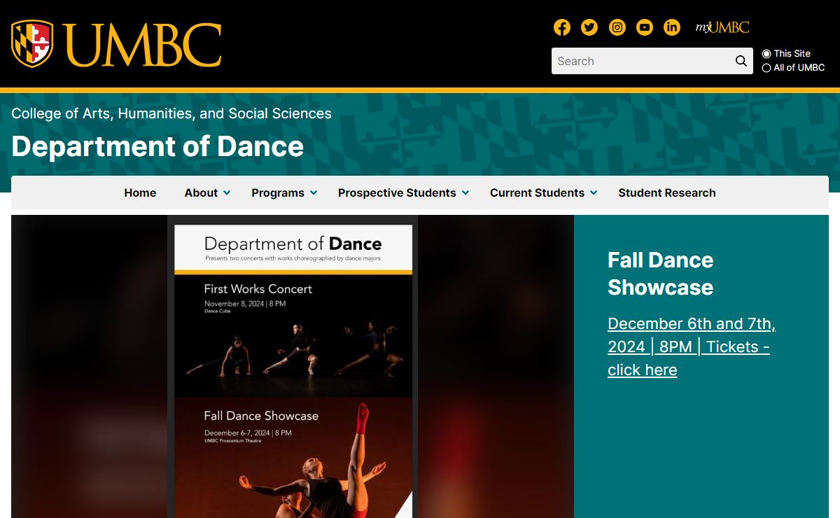Department of Dance – UMBC