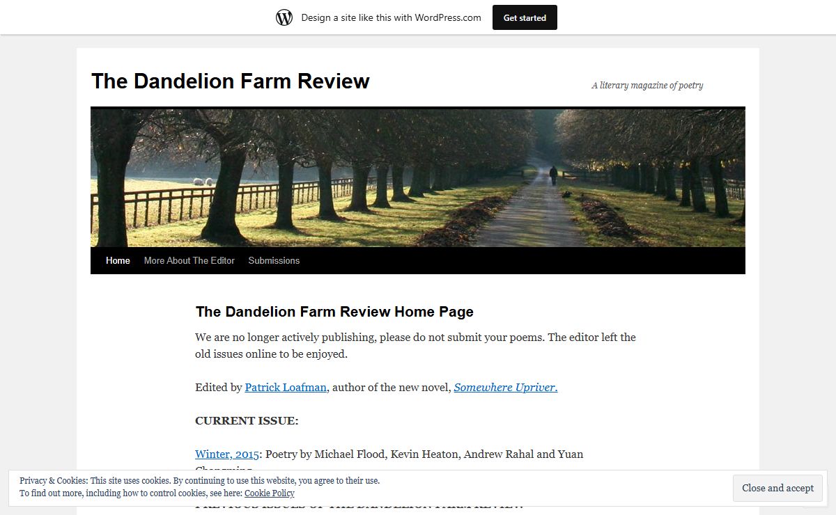 The Dandelion Farm Review | A literary magazine of poetry
