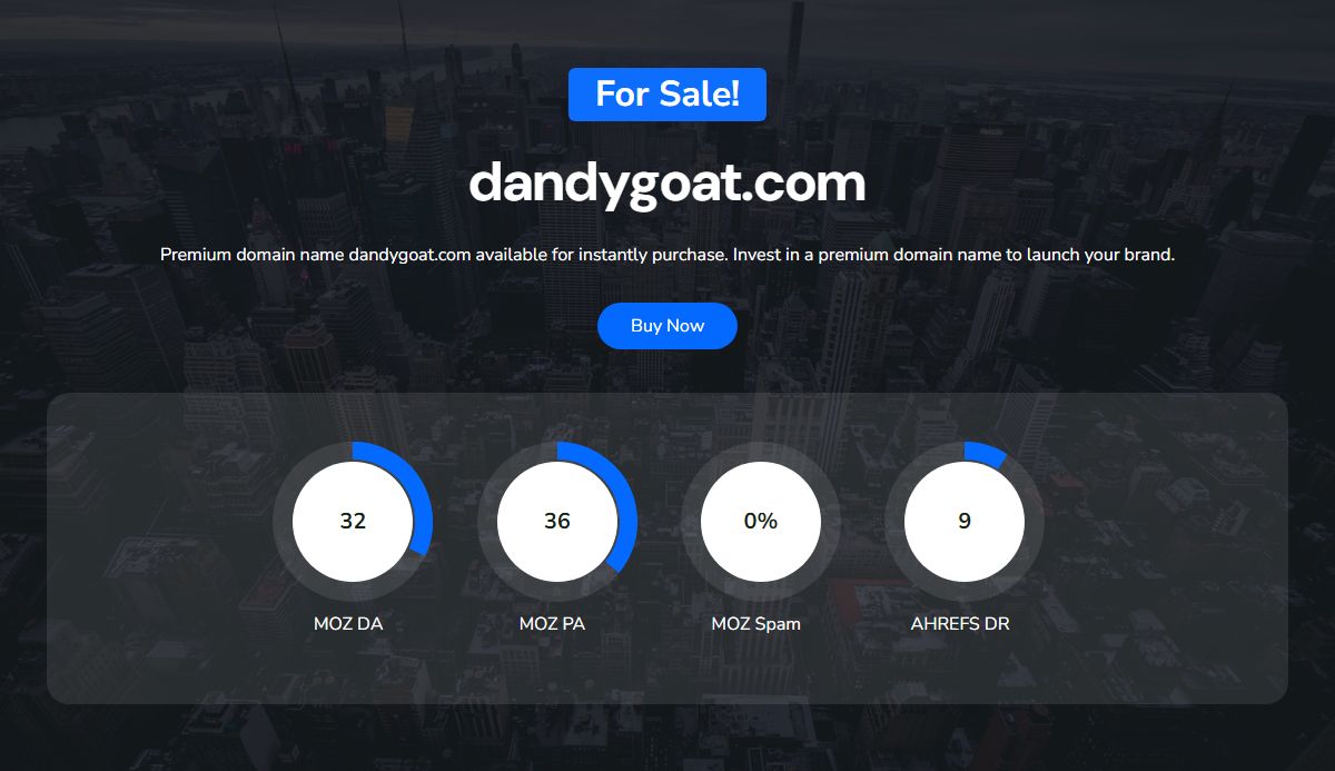 For Sale! dandygoat.com