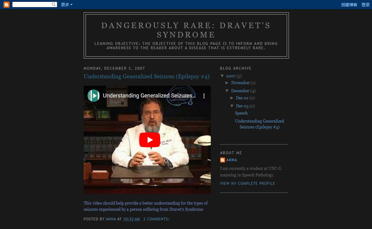 Dangerously Rare: Dravet's Syndrome