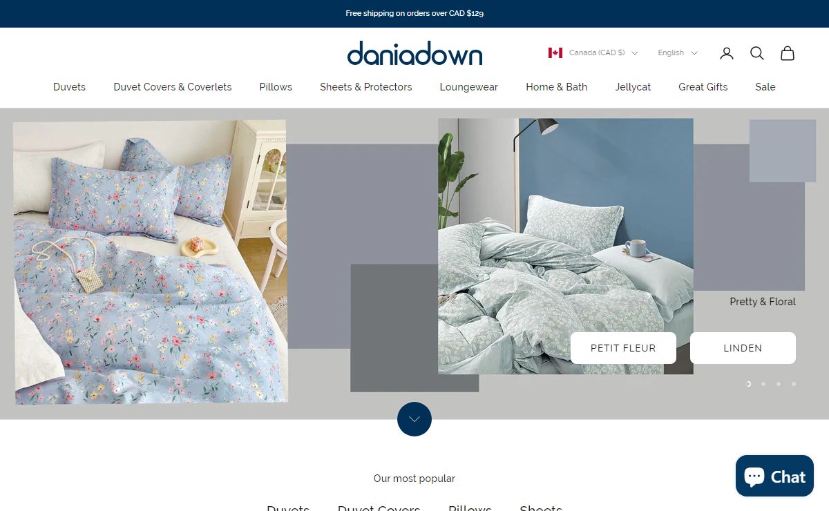 Daniadown Home | Canada's Bedding Store