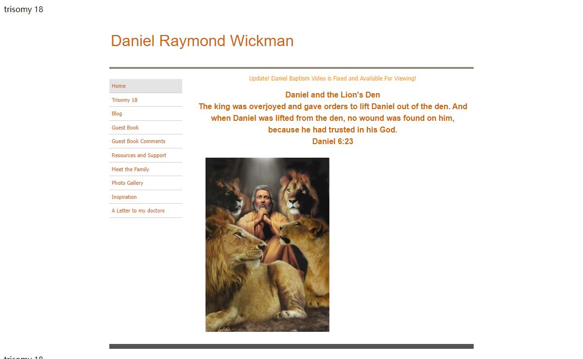 Daniel Raymond Wickman - Home